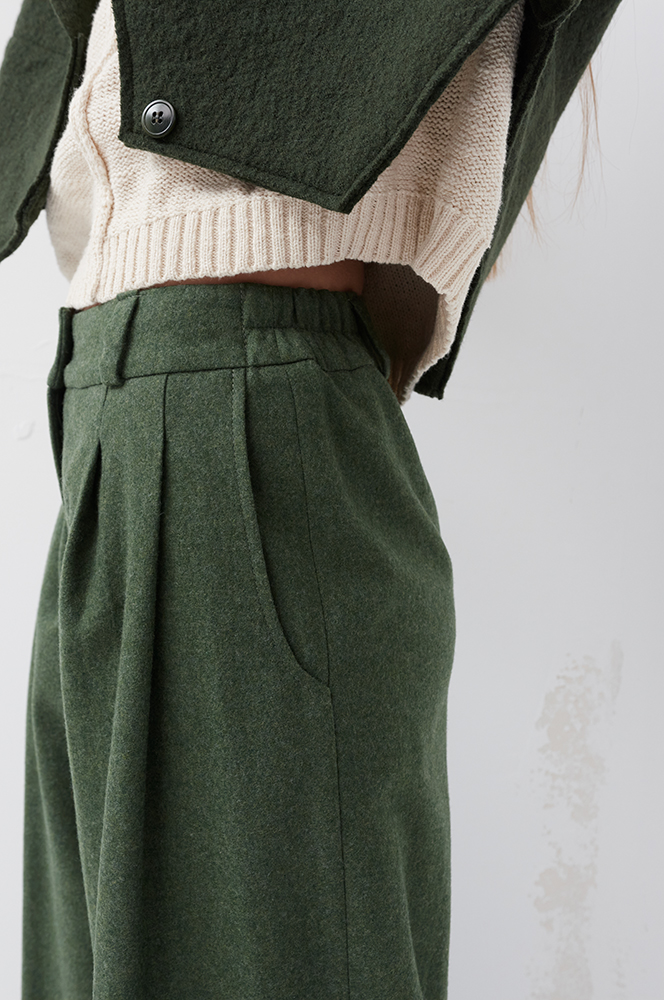 Штани вовна зелений (БР 85)